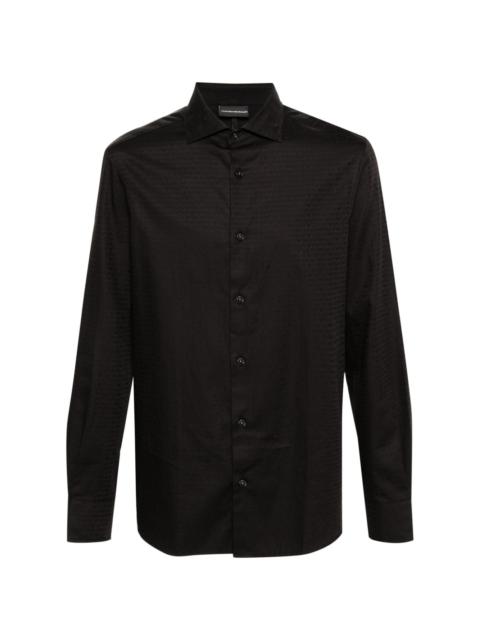 logo-print cotton shirt