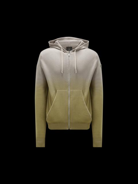 Moncler Cashmere Zip-Up Hoodie