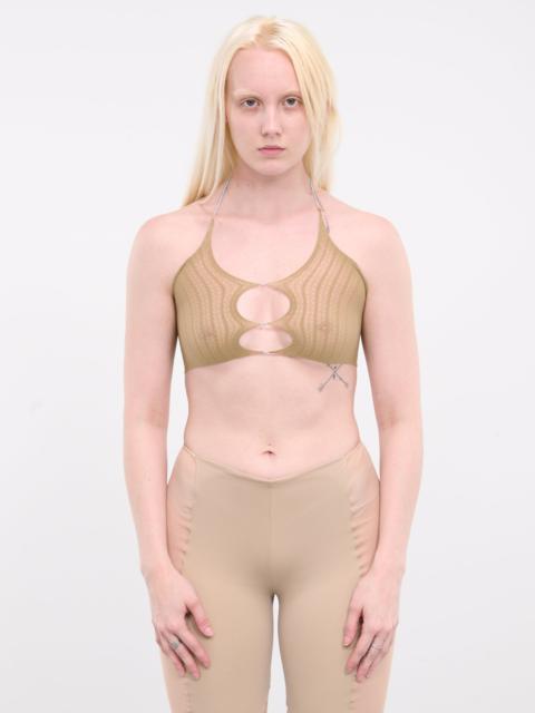 RUI Sheer String Halter Neck Top