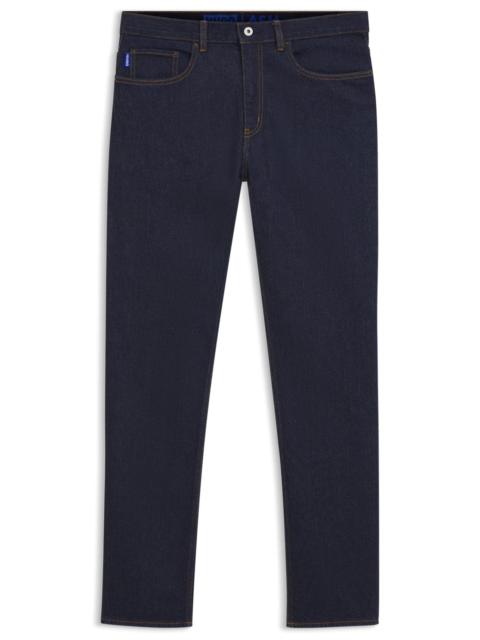 HUGO SLIM-FIT JEANS IN DARK-BLUE STRETCH DENIM