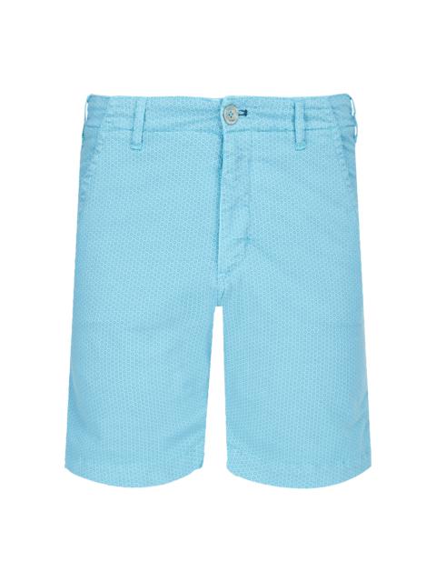Vilebrequin Men Cotton printed Bermuda Shorts Micro Flower