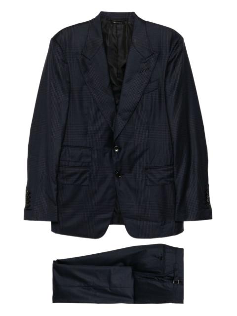 TOM FORD checked single-breasted suit