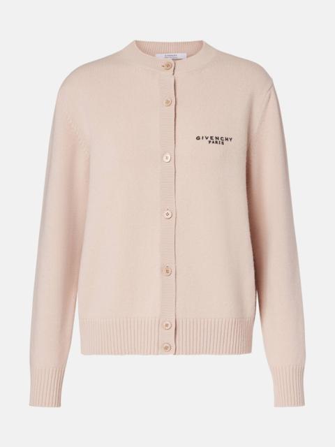Givenchy Cropped wool and cashmere cardigan