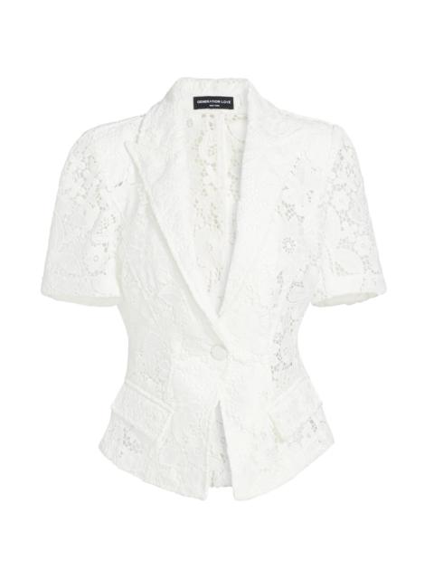 GENERATION LOVE Women's Melbourne Floral Guipure Lace Blazer - White