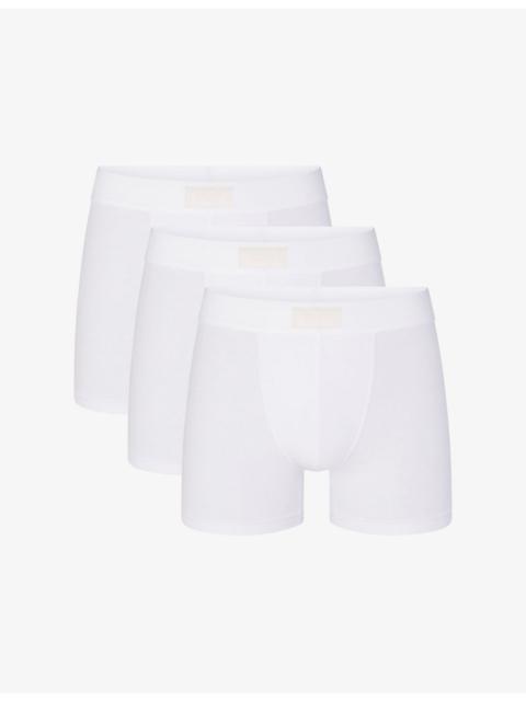 SKIMS SKIMS Cotton Pack of Three 3-inch Boxer Briefs