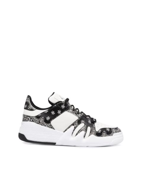 Giuseppe Zanotti bandana-print low-top sneakers