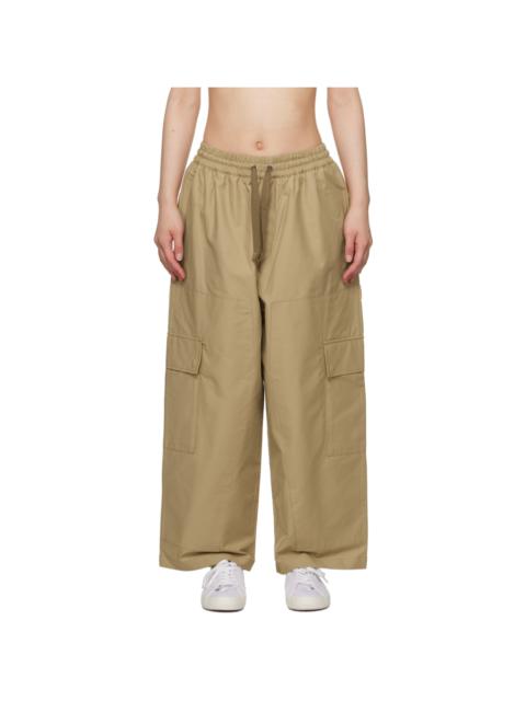 Beige Drawstring Trousers