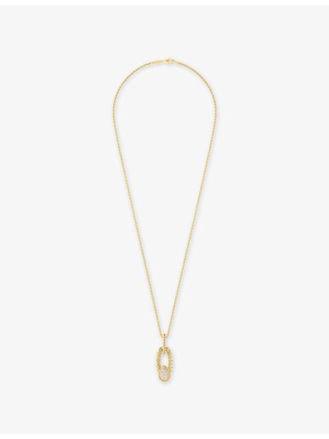 Boucheron Serpent Bohème 18ct Yellow-Gold and 0.32ct Brilliant-Cut Diamond Pendant Necklace