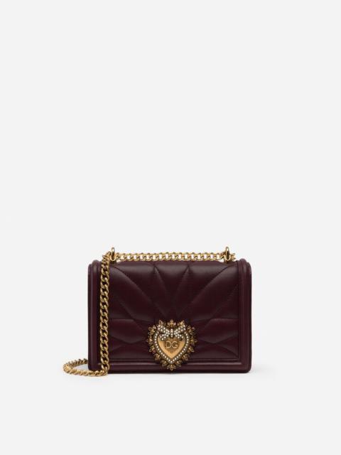 Dolce & Gabbana Small Devotion side bag in matelassé nappa leather