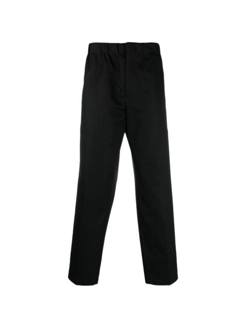 Jil Sander straight-leg  cotton trousers