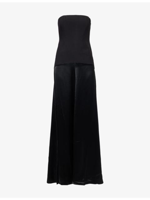 SHONA JOY Adri Strapless Woven Maxi Dress