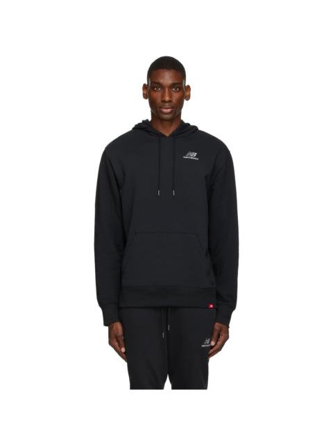 New Balance Black Essentials Embroidered Hoodie