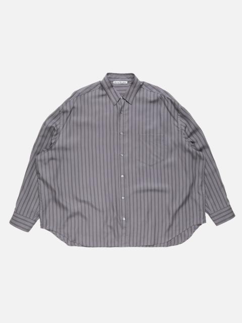 Acne Studios Striped button-up shirt - Purple/mauve