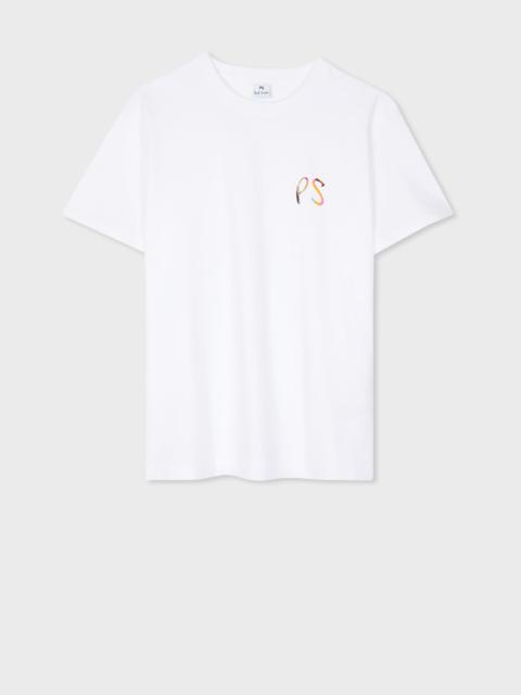 Paul Smith White 'Swirl' PS Logo T-Shirt