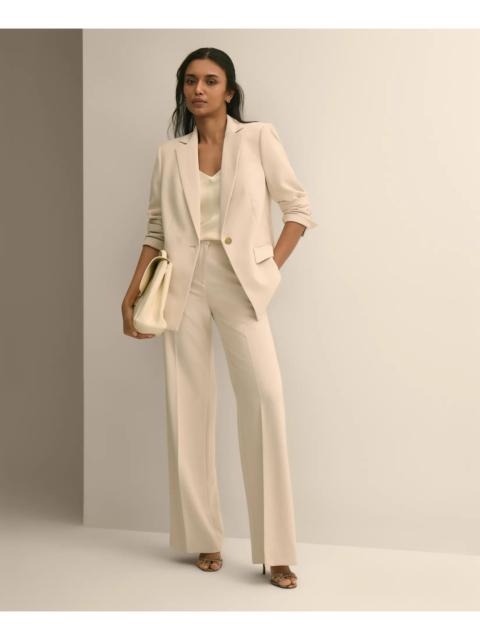 Brooks Brothers Crepe Wide-Leg Pants