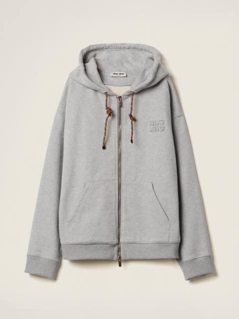 Cotton fleece sweatshirt