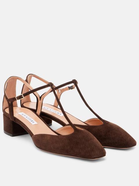 AQUAZZURA Sorbonne 35 suede pumps