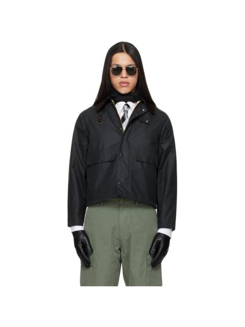 Barbour Green Spey Slim Waxed Jacket