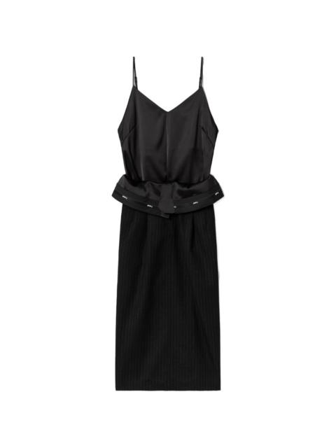 JUUN.J V-neck pinstripe dress