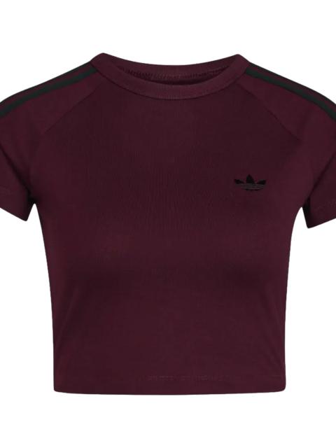 adidas SST Baby Tee WMNS "Maroon Black" KS4706