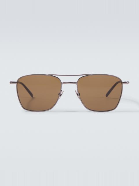 SAINT LAURENT SL Logo aviator sunglasses