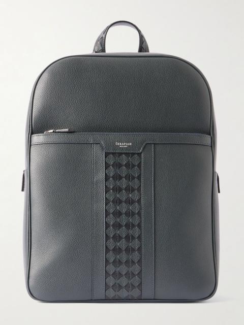 Serapian Full-Grain Leather Backpack Black