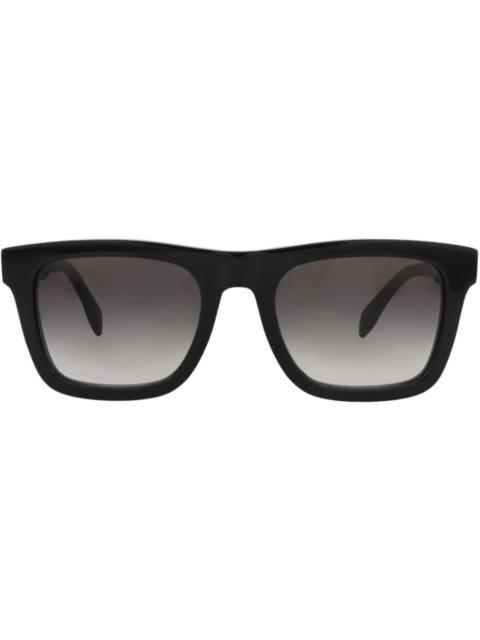 Alexander McQueen Alexander McQueen Square-Frame Acetate Sunglasses Black Black Grey (AM0301S-30010928-001)