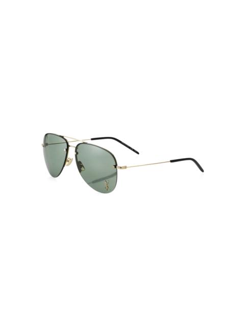 SAINT LAURENT Gold Classic SL 11 Aviator Sunglasses