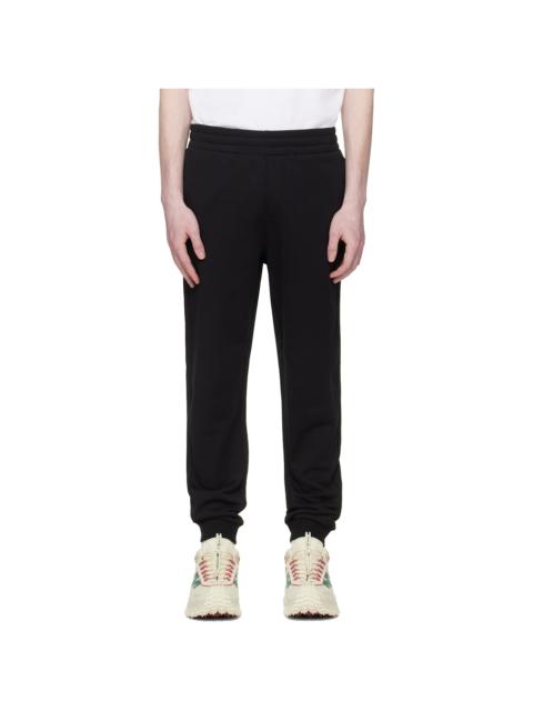 Moncler Black Logo Cotton Fleece Track Pants