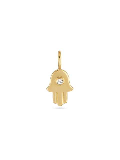 STONE AND STRAND Diamond Hamsa Charm