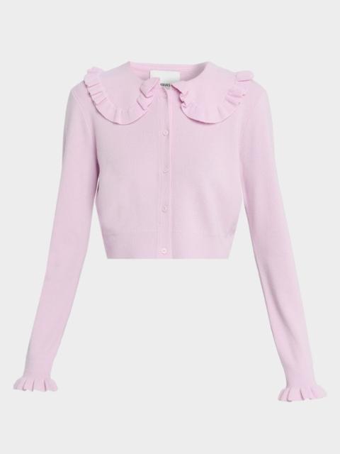 AKNVAS Kamomilla Ruffle-Trim Cardigan