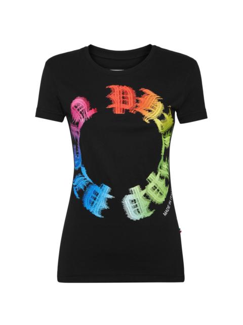 Rainbow Gothic Plein-print T-shirt