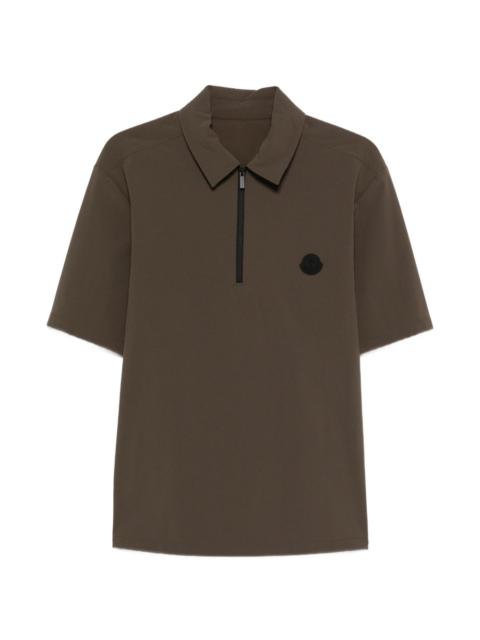 Moncler half-zip short-sleeve polo shirt