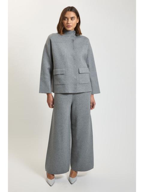 KAREN MILLEN Harper's Bazaar Wool Look Pocket Detail Knit Trousers