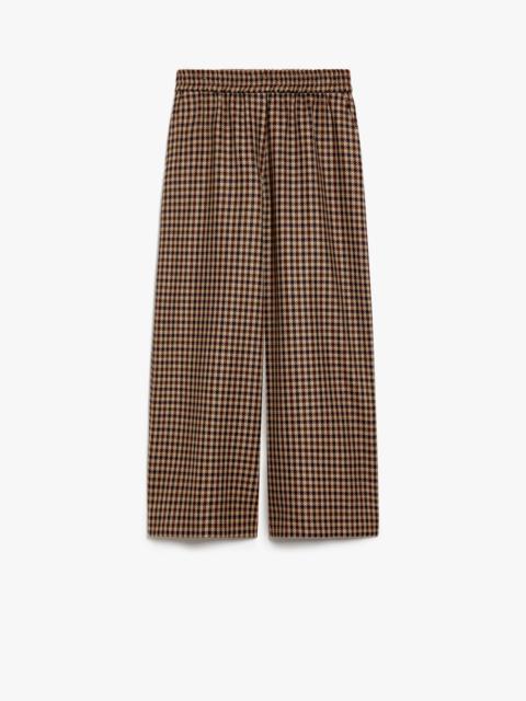 WEEKEND Max Mara EBE Wide-fit wool and cotton trousers