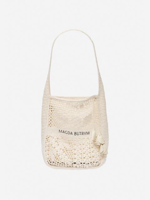 MAGDA BUTRYM Crochet tote in cream
