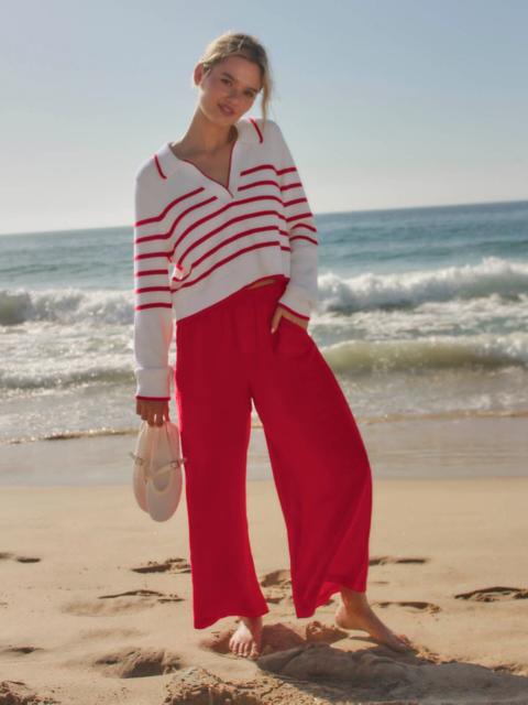 Splendid Arden Striped Polo Sweater
