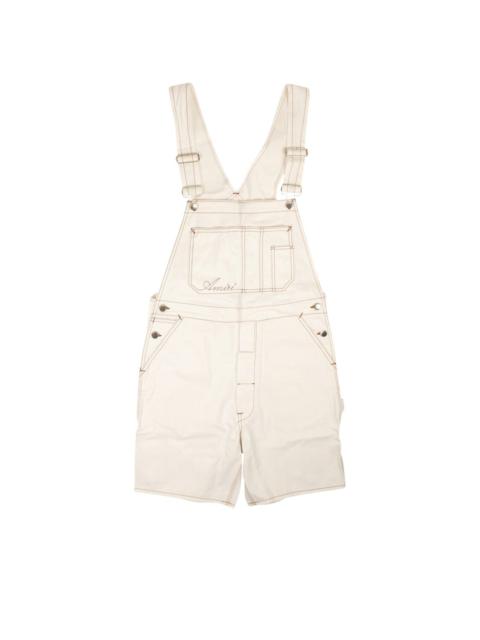 Bermuda Overalls And Topstitch "White"