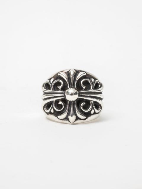 Chrome Hearts Silver CH Keeper Floral Silver Ring