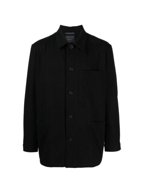 Yohji Yamamoto chest-pocket long-sleeve shirt
