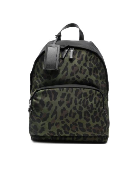 Prada leopard-print backpack