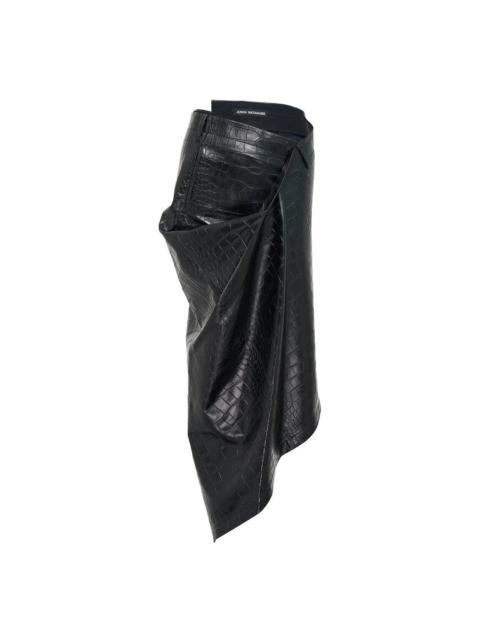 Junya Watanabe Fake Leather Skirt