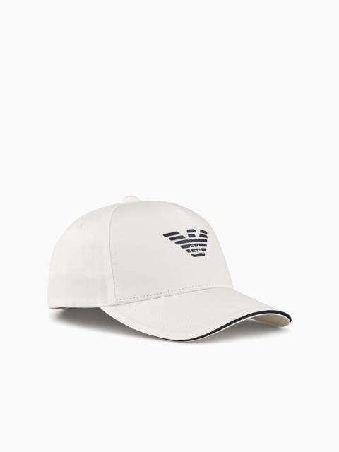 Eagle-print baseball cap