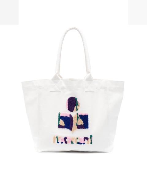 Isabel Marant logo-flocked cotton tote bag