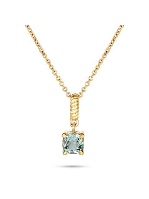 STONE AND STRAND Blue Lagoon Aquamarine Necklace