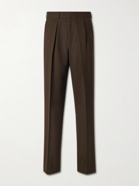 TOM FORD Pleated Wool Wide-Leg Trousers