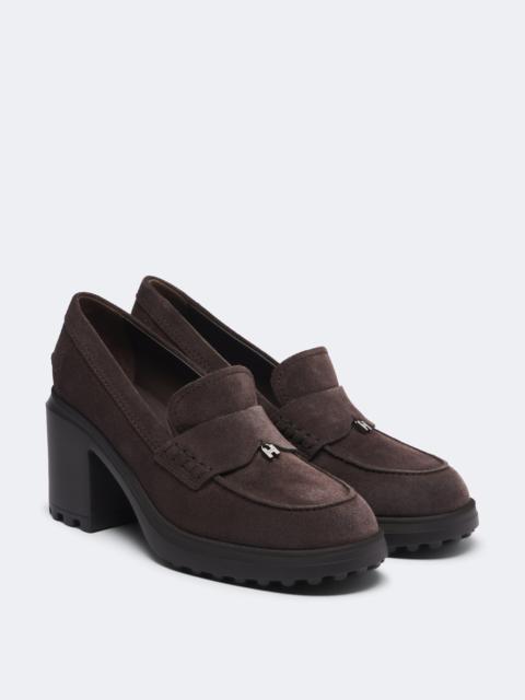HOGAN Suede loafer pumps