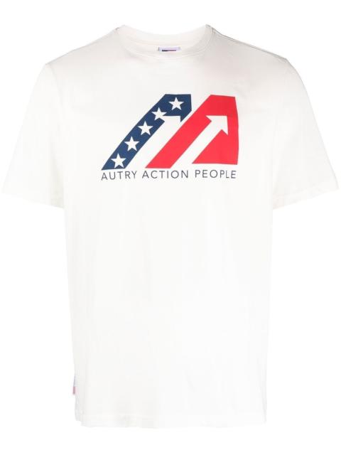 AUTRY Iconic logo-print T-shirt
