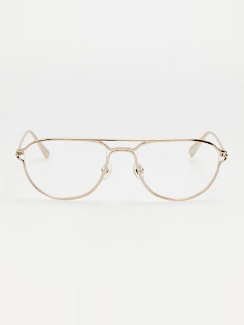 LINDA FARROW Aviator Optical in Silver