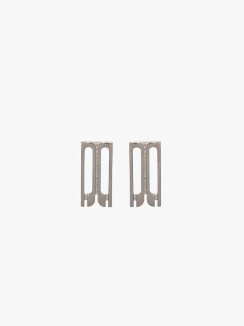 Victoria Beckham Dorian Stud Earrings In Silver